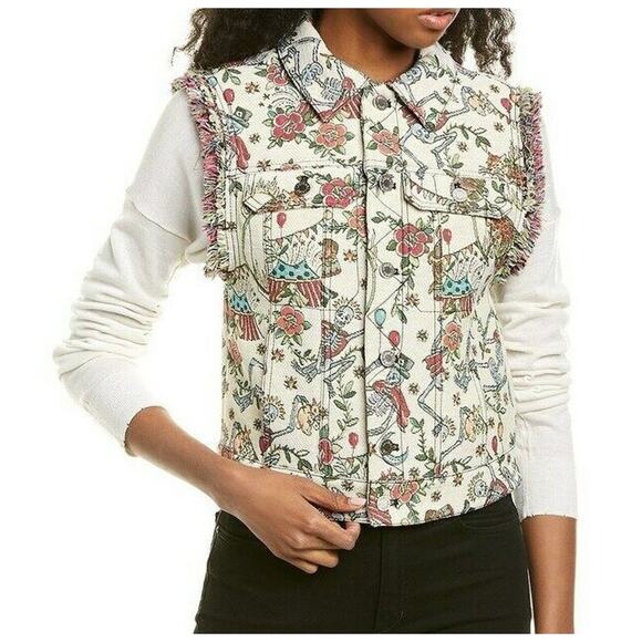 Zadig & Voltaire Kio Deluxe Tapestry Brocade Vest Size Medium NEW!!!